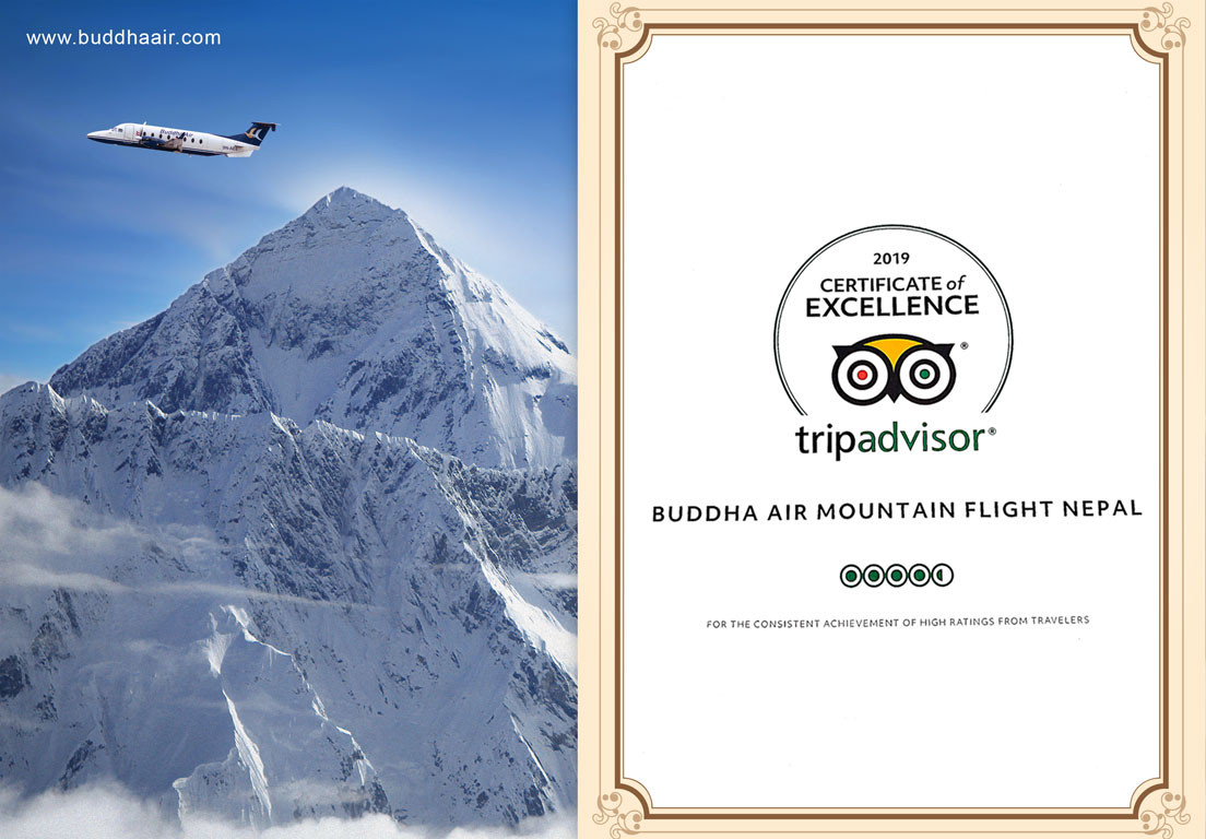 Trip Advisor Certificate by Buddha Air